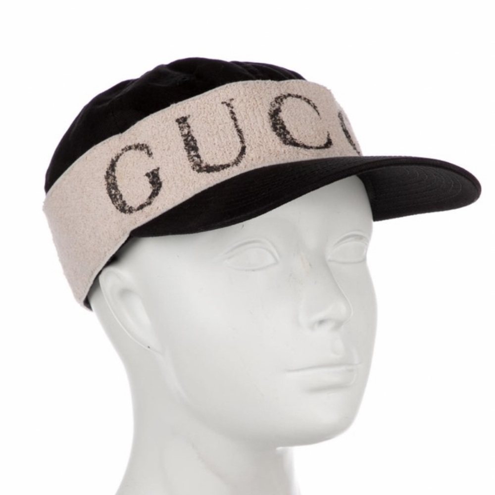 Gucci Terrycloth and Canvas Logo Baseball Cap